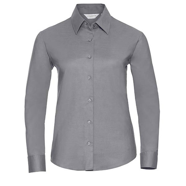 Russell Collection Ladies` Long Sleeve Classic Oxford Shirt Z932F
