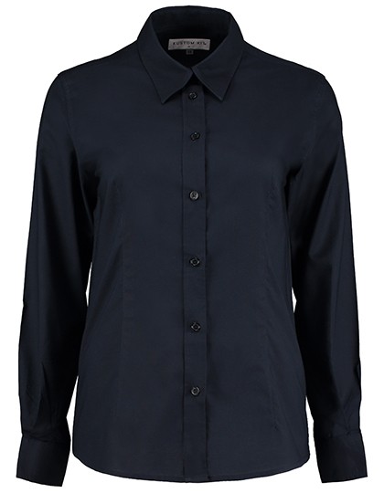 Kustom Kit Damen Bluse Oxford Tailored Fit K361