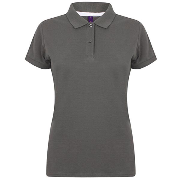 Henbury Ladies` Microfine-Piqué Polo Shirt W102