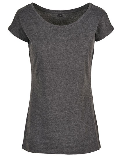 Build Your Brand Damen Wide Neck T-Shirt BYBB013