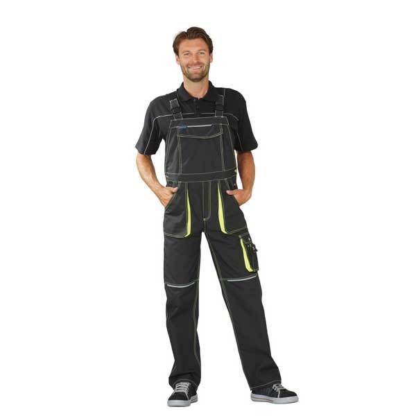 PLANAM Latzhose Basalt Neon 6230