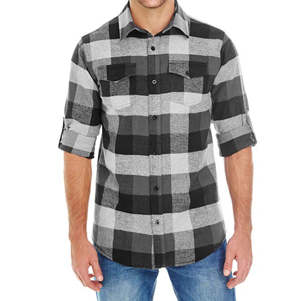 Burnside Woven Plaid Flannel Shirt BU8210