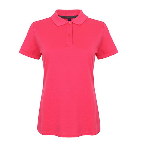 Henbury Ladies` Microfine-Piqué Polo Shirt W102