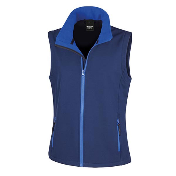 Result Core Ladies` Printable Soft Shell Bodywarmer RT232F
