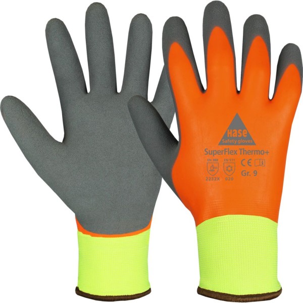 Hase Winter Handschuhe Latex SuperFlex Thermo+