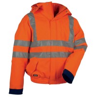 Cofra Warnschutz Winterjacke Pilotenjacke FLUO Cofra Warnschutz Winterjacke Pilotenjacke FLUO