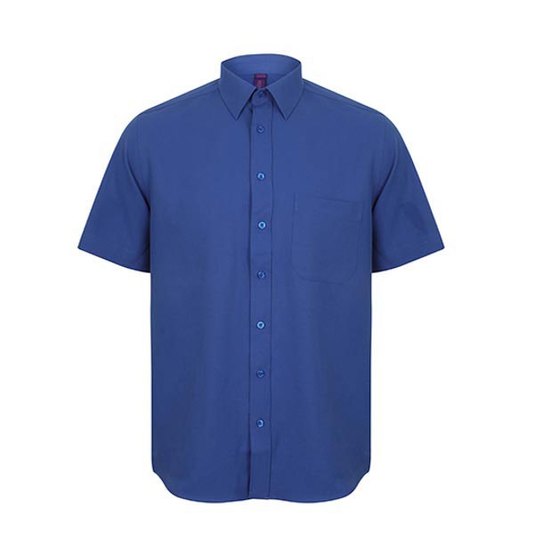 Henbury Men`s Wicking Short Sleeve Shirt W595