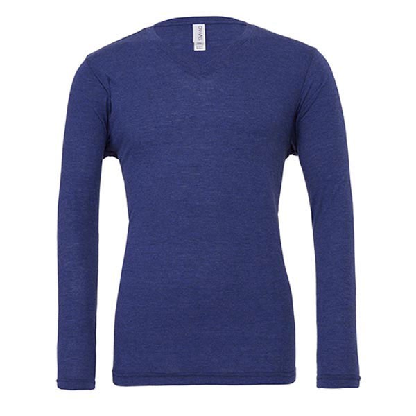 Canvas Unisex Jersey Long Sleeve V-Neck T-Shirt CV3425