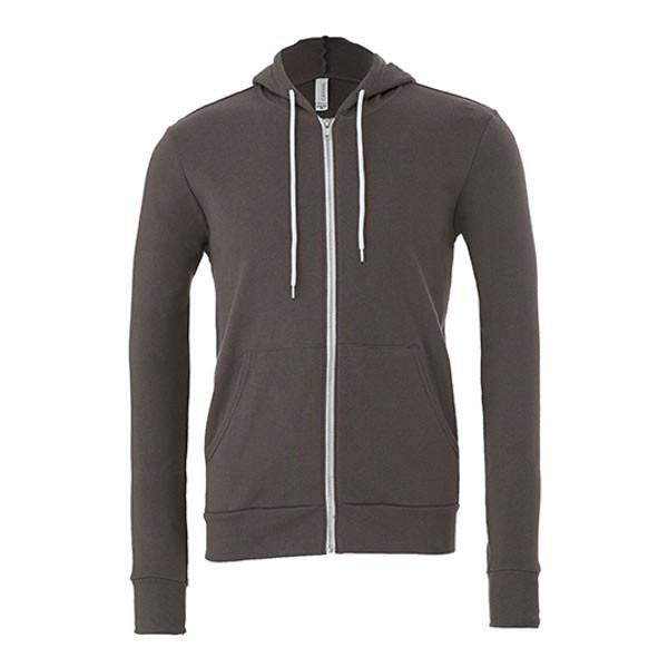 Canvas Unisex Zip-Up Poly-Cotton Fleece Hoodie CV3739