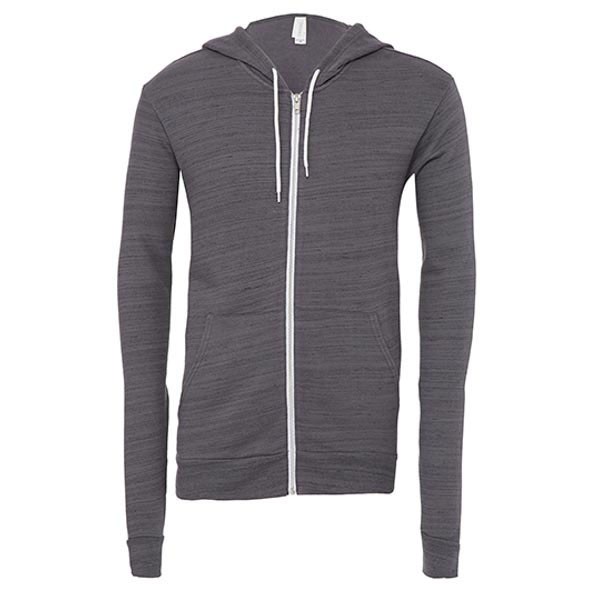 Canvas Unisex Zip-Up Poly-Cotton Fleece Hoodie CV3739