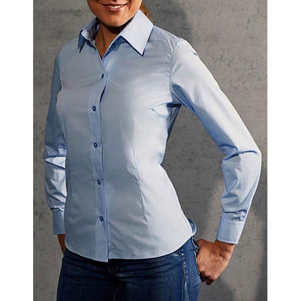 Promodoro Women`s Poplin Shirt Long Sleeve E6315