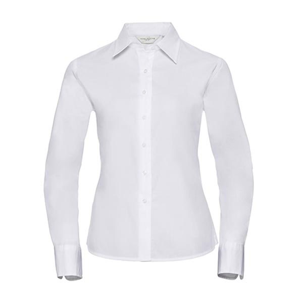 Russell Collection Ladies` Long Sleeve Classic Twill Shirt Z916F