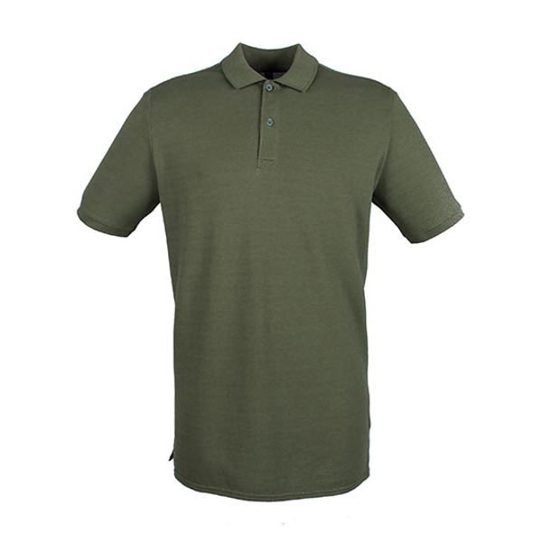 Henbury Modern Fit Cotton Microfine-Piqué Polo Shirt W101