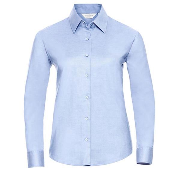 Russell Collection Ladies` Long Sleeve Classic Oxford Shirt Z932F