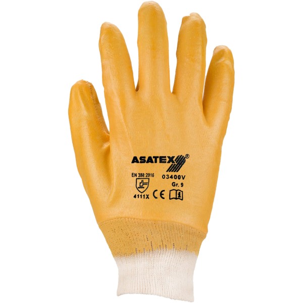 ASATEX Nitril Handschuhe vollbeschichtet 03400V