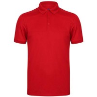Henbury Men`s Stretch Polo Shirt + Wicking Finish W460 Henbury Men`s Stretch Polo Shirt + Wicking Finish W460