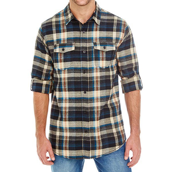 Burnside Woven Plaid Flannel Shirt BU8210