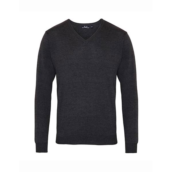Premier Workwear Men`s V-Neck Knitted Sweater PW694