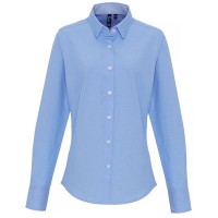 Premier Workwear Ladies Cotton Rich Oxford Stripes Shirt PW338 Premier Workwear Ladies Cotton Rich Oxford Stripes Shirt PW338